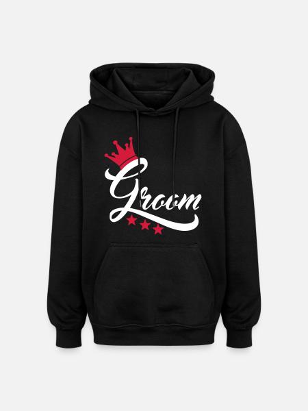 groom - Oversized Unisex Hoodie - black