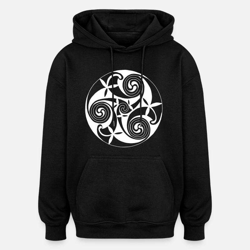 Symbole de la nature - Sweat à capuche oversize unisexe - noir