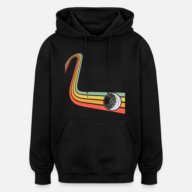 Golf - Sweat à capuche oversize unisexe - noir