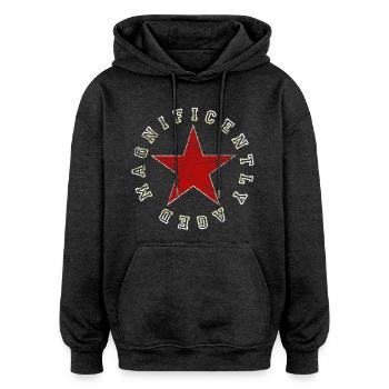Magnificently Aged Geburtstag Geschenk  - Oversized Unisex Hoodie - Anthrazit - Vorne - Noah (186cm)
