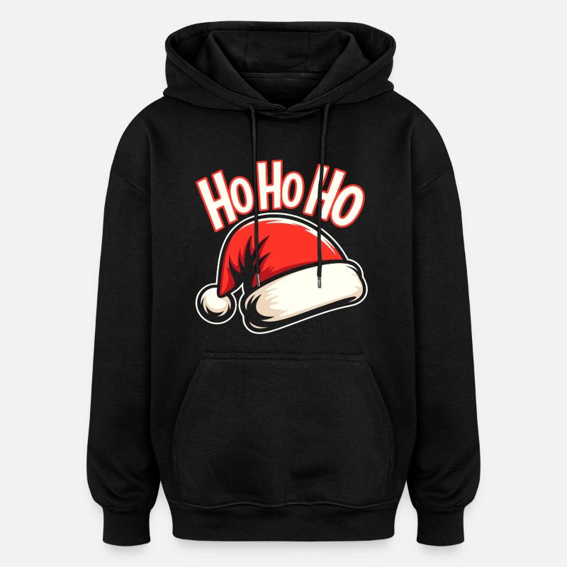 Xmas Santa Design - Oversized Unisex Hoodie - Schwarz
