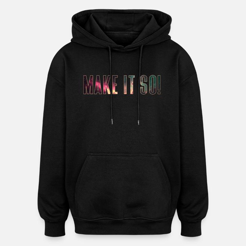 Faites-le ainsi ! - Sweat à capuche oversize unisexe - noir
