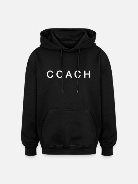 Coach - Sweat à capuche oversize unisexe - noir