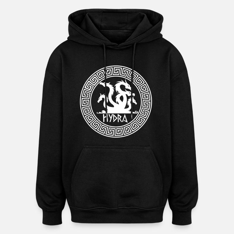 Symbol der Weißen Hydra - Oversized Unisex Hoodie - Schwarz