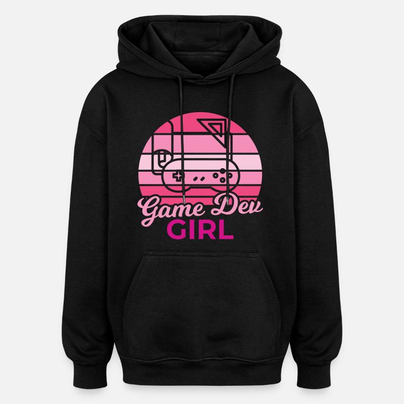 Game Developer - Oversized Unisex Hoodie - black