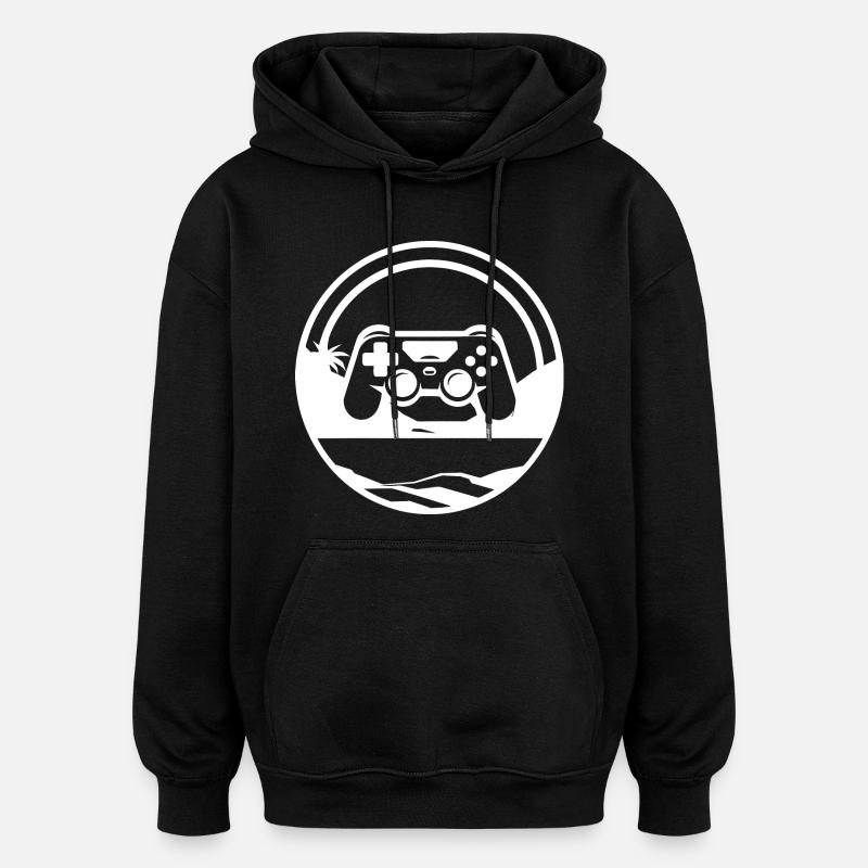 Videospiele Grafik - Oversized Unisex Hoodie - Schwarz