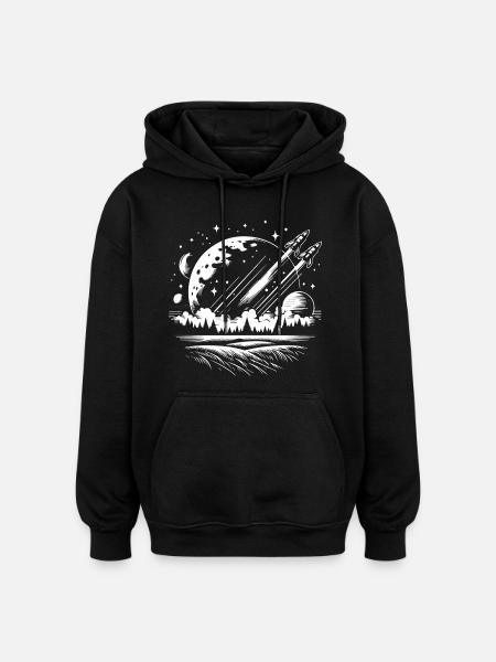 For SF fans: "Cosmos" T-shirt - Oversized Unisex Hoodie - black