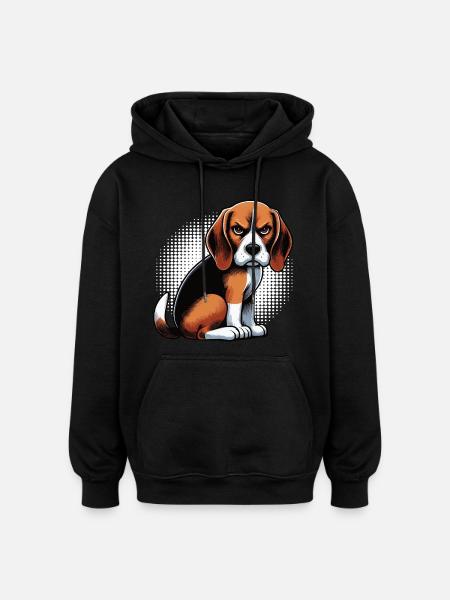 Beagle Beaglebesitzer Beaglehalter beaglehund - Oversized Unisex Hoodie - Schwarz