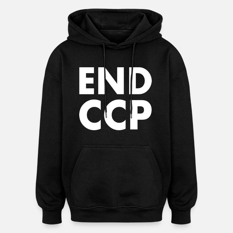 End ccp - Sweat à capuche oversize unisexe - noir