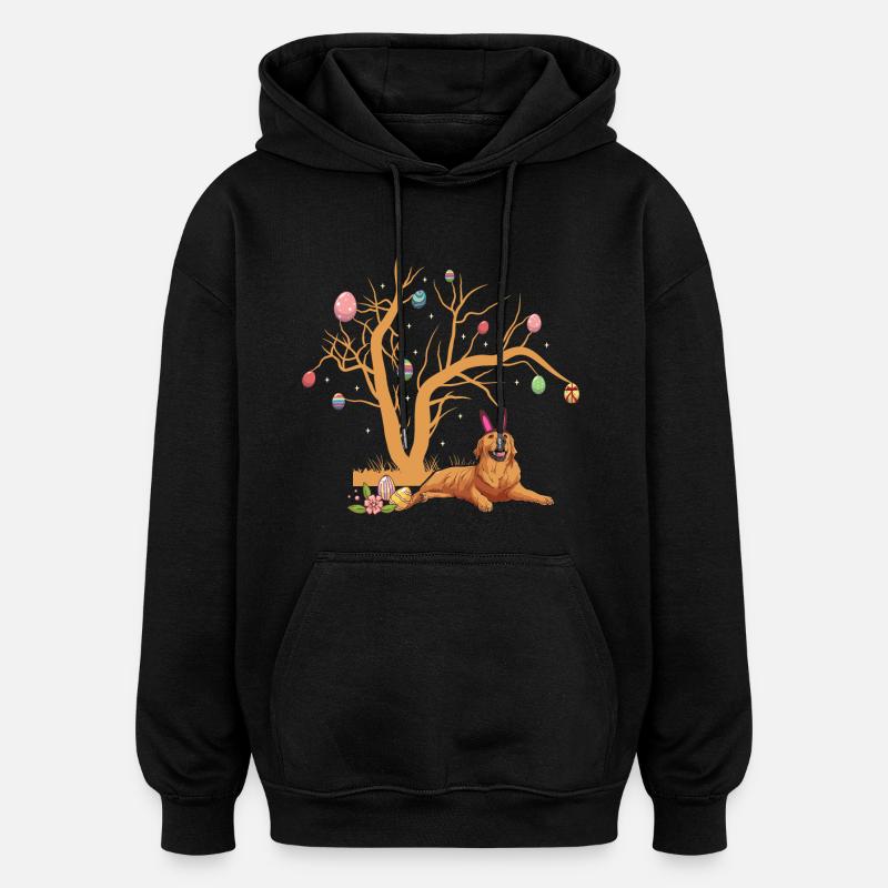 Labrador - Sweat à capuche oversize unisexe - noir