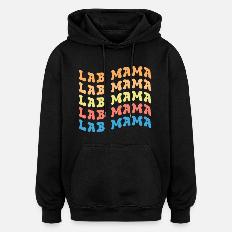 Maman de laboratoire - Sweat à capuche oversize unisexe - noir