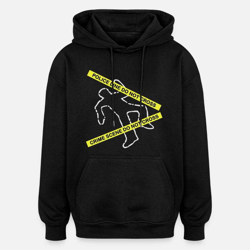 Tatort-Set - Oversized Unisex Hoodie - Schwarz