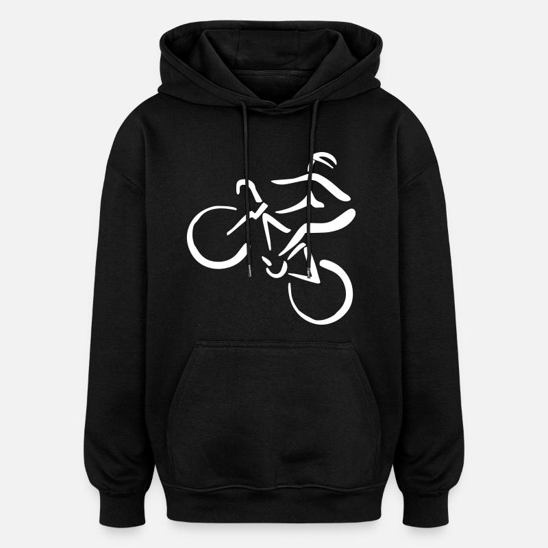 VTT - Sweat à capuche oversize unisexe - noir