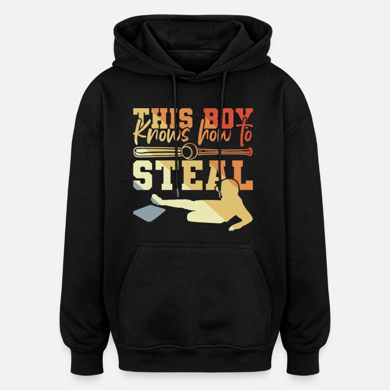 Ce garçon sait jouer - Sweat à capuche oversize unisexe - noir
