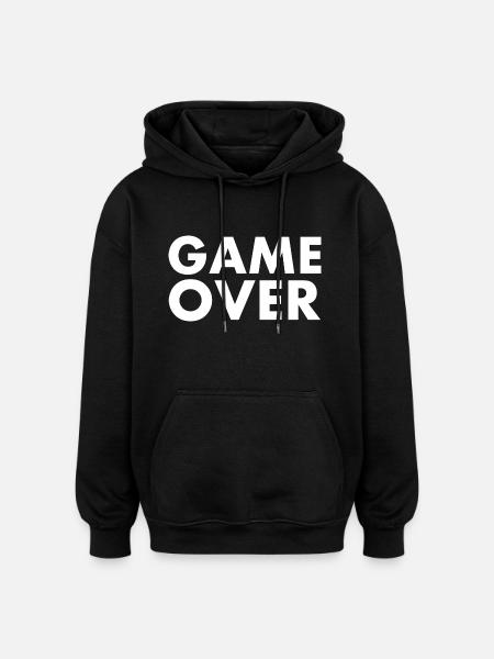 Game over - Oversized Unisex Hoodie - black