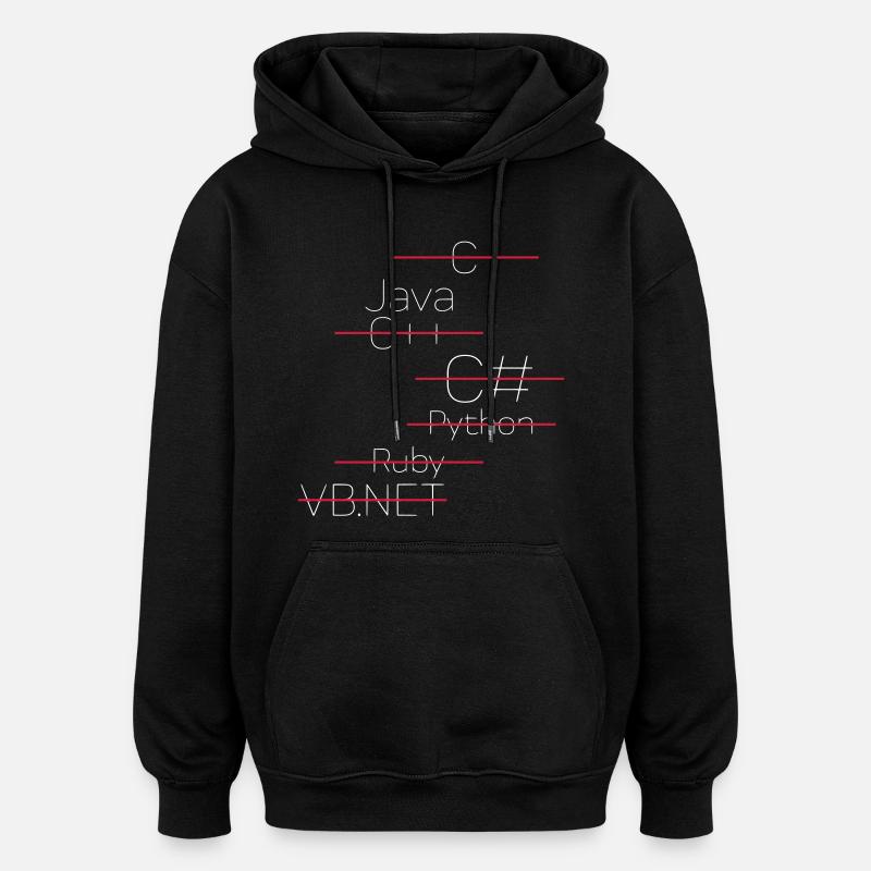 JAVA CODING / PROGRAMMIERSPRACHE - Oversized Unisex Hoodie - Schwarz