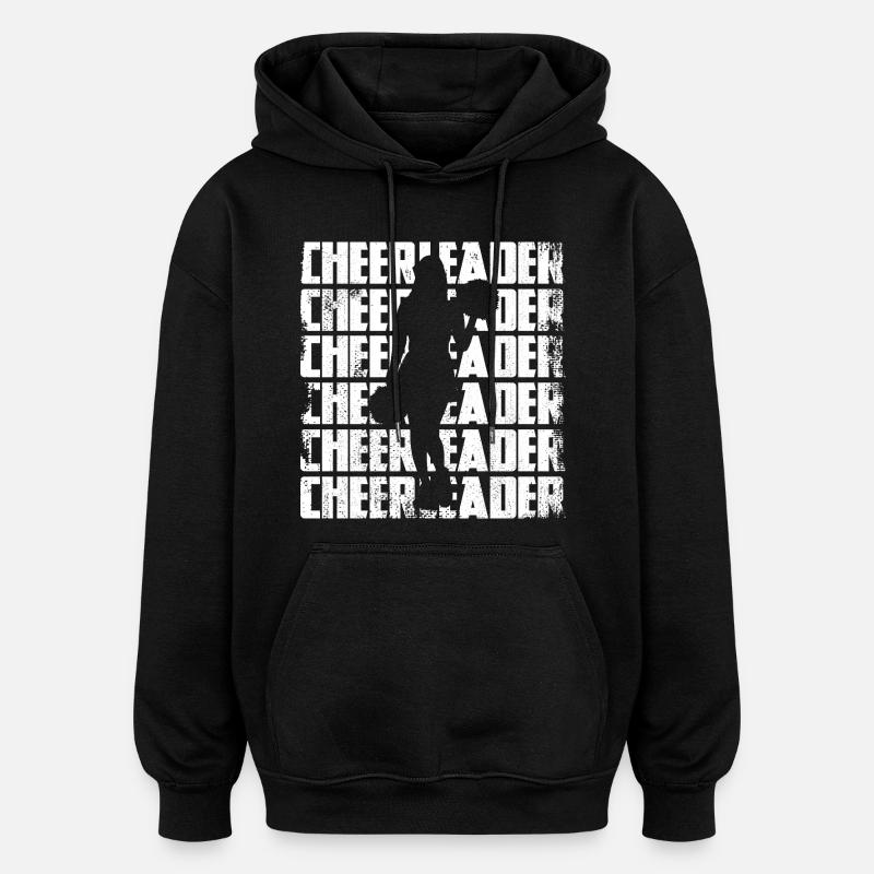 Cheerleader - Sweat à capuche oversize unisexe - noir