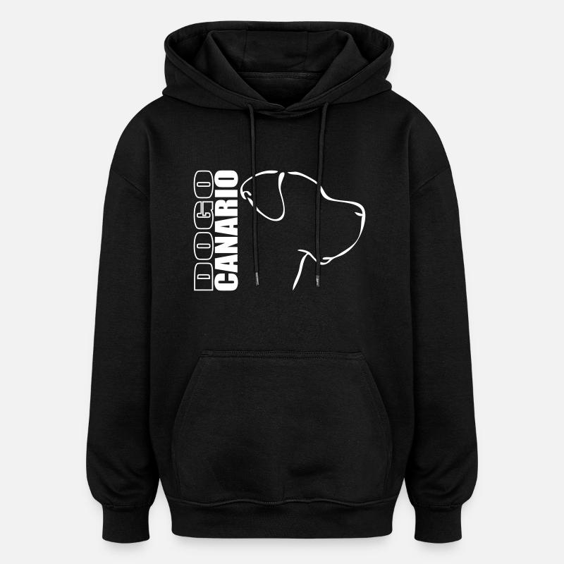 Dogo Canario PROFIL - Sweat à capuche oversize unisexe - noir
