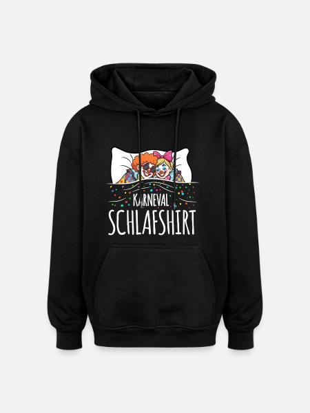 Carnival Sleep Shirt - Oversized Unisex Hoodie - black