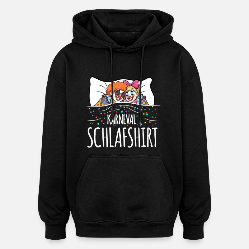 Chemise de nuit Carnival - Sweat à capuche oversize unisexe - noir