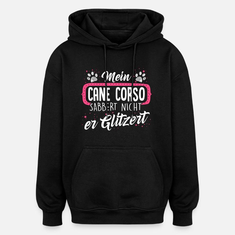 CANE-CORSO - sabber - Oversized Unisex Hoodie - Schwarz
