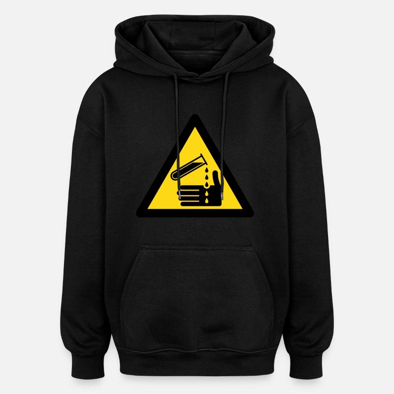 Farosymbol - Frätande (2-färg) - Oversized luvtröja unisex - svart