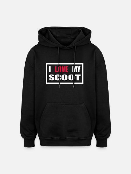 Motorroller Roller Blechroller Schaltroller - Oversized Unisex Hoodie - Schwarz
