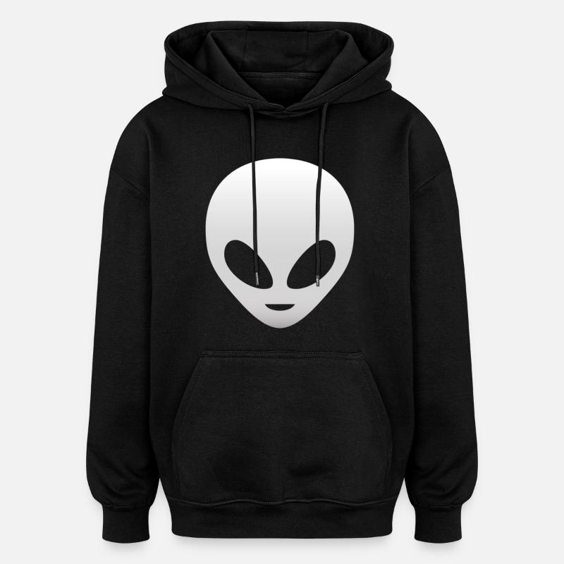 drôle Alien - Sweat à capuche oversize unisexe - noir