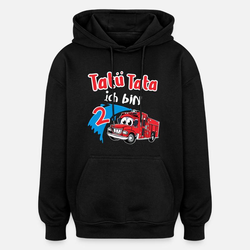 Tatü Tata Ich Bin 2 - Oversized Unisex Hoodie - Schwarz
