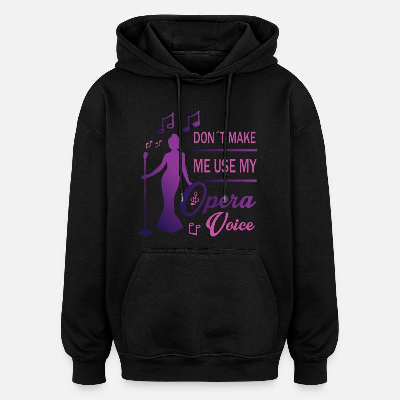 Loud voice - Oversized Unisex Hoodie - black