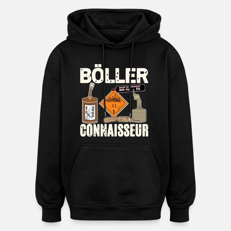 Böller Experte - Oversized Unisex Hoodie - Schwarz