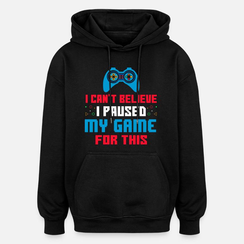 Joueur - Sweat à capuche oversize unisexe - noir