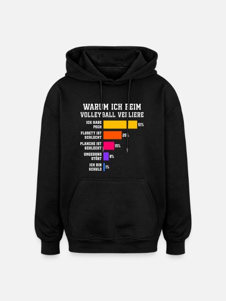 Why I lose at fencing Fencing - Oversized Unisex Hoodie - black