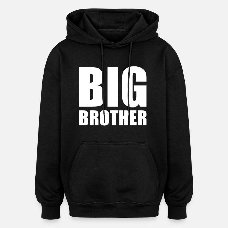 Big brother - Sweat à capuche oversize unisexe - noir