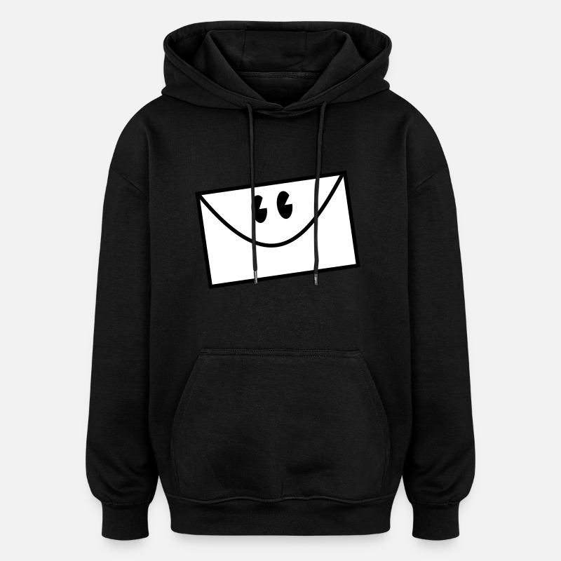 envelope - Sweat à capuche oversize unisexe - noir