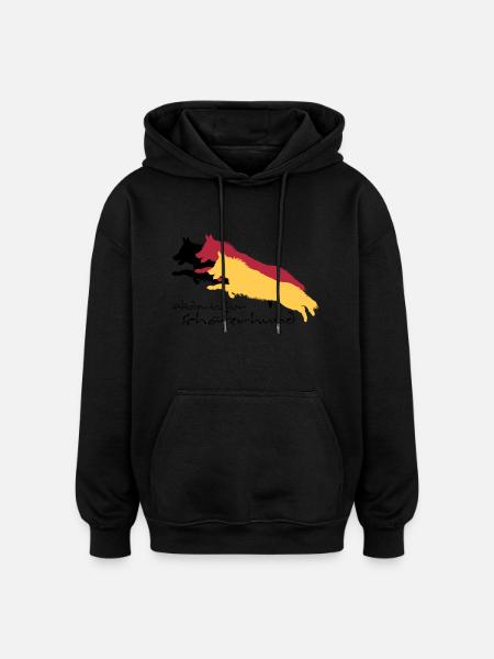 altdeutscher schäferhund - Oversized Unisex Hoodie - Schwarz