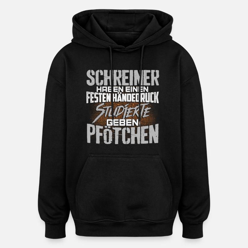 SCHREINER - fest - Oversized Unisex Hoodie - Schwarz
