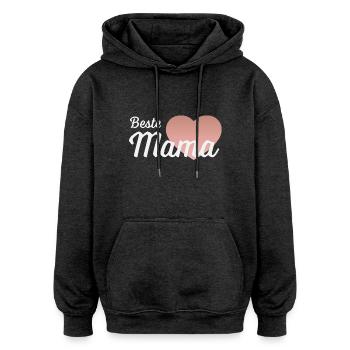 Beste Mama - Oversized Unisex Hoodie - Anthrazit - Vorne - Noah (186cm)
