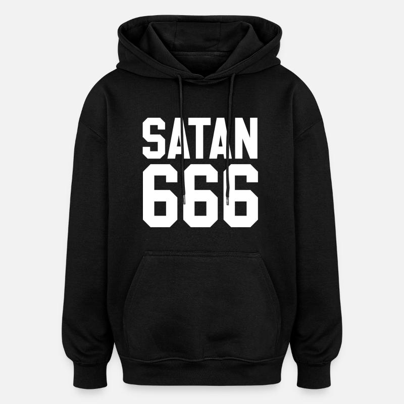 Satan équipe - Sweat à capuche oversize unisexe - noir