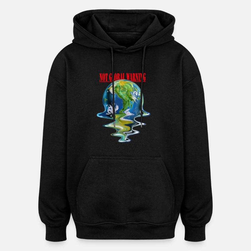 PLANETEN - Oversized Unisex Hoodie - Schwarz