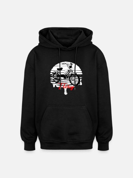 Kreidler Flory Mofa Culte - Sweat à capuche oversize unisexe - noir