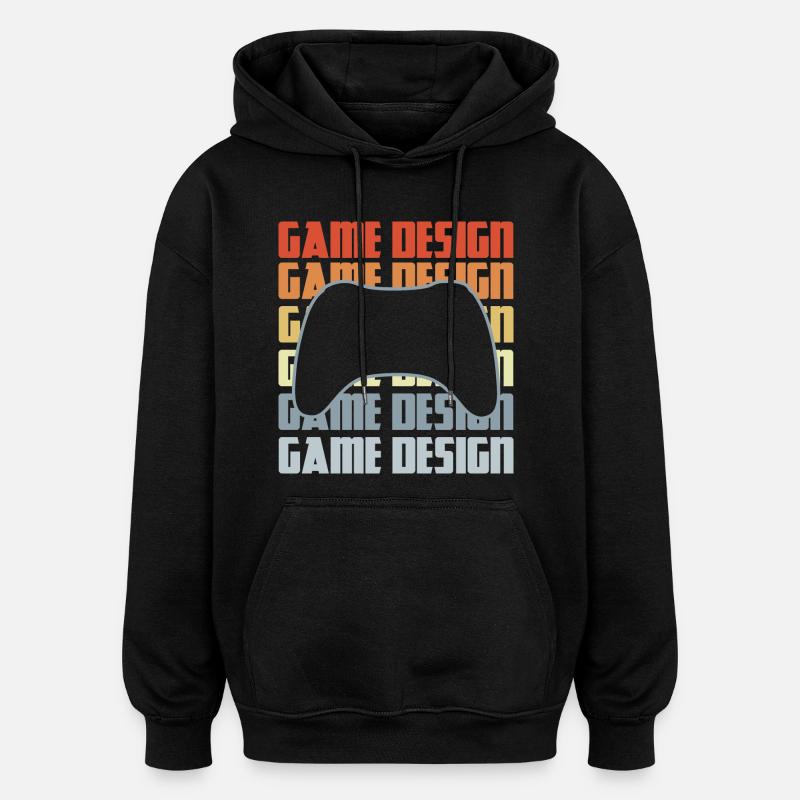 Game Dev - Oversized Unisex Hoodie - black