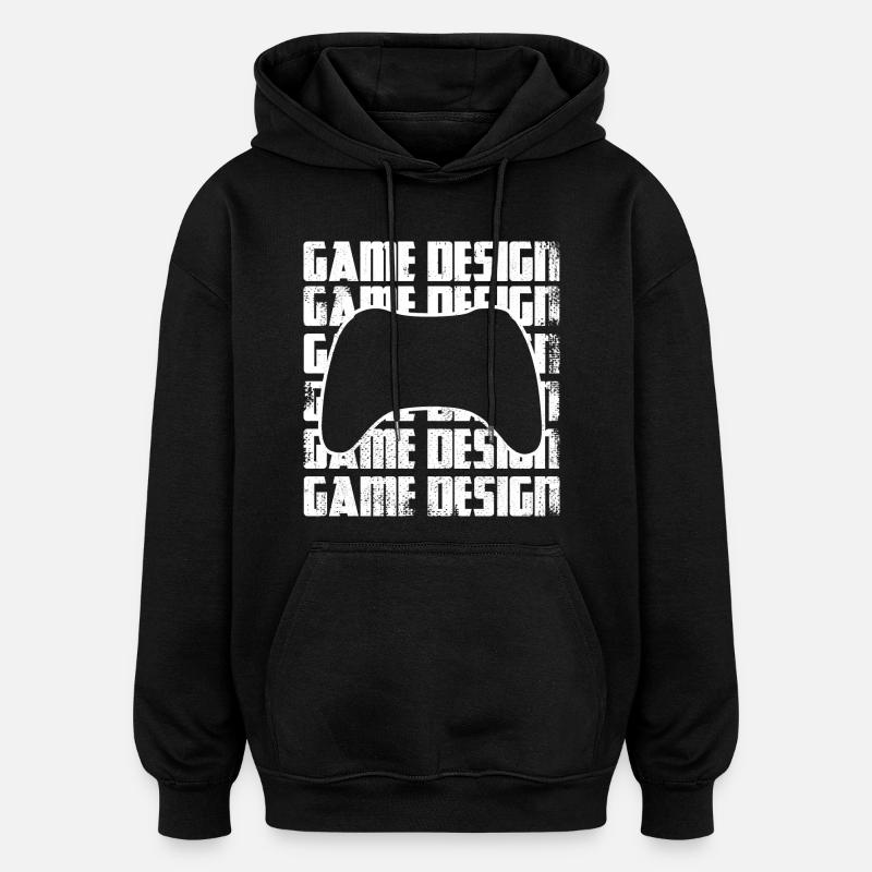 Concepteur de jeux - Sweat à capuche oversize unisexe - noir