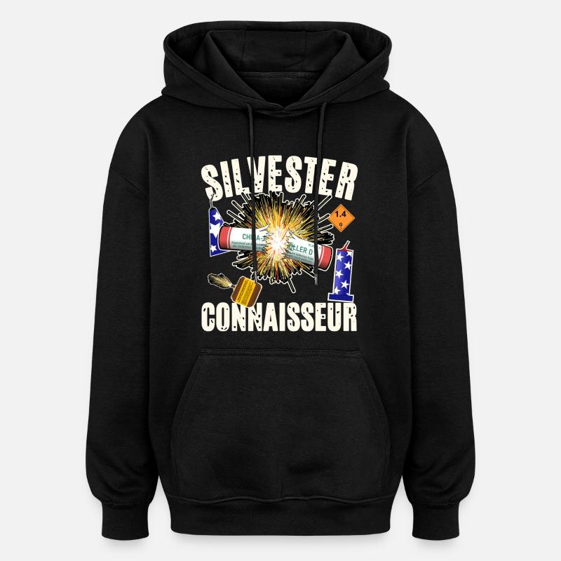 Pyro Connoisseur - Sweat à capuche oversize unisexe - noir