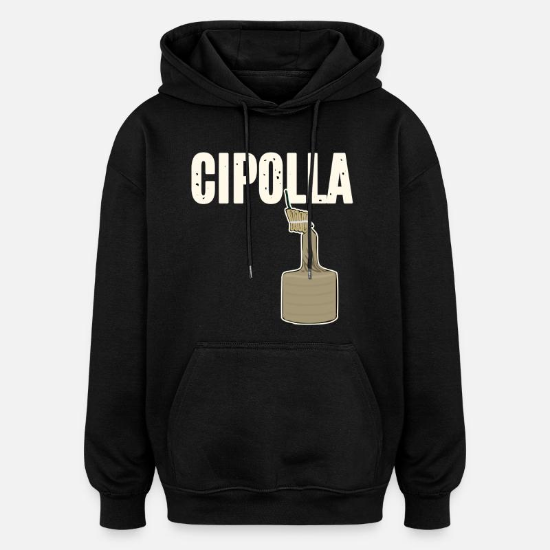 Cipolla - Sweat à capuche oversize unisexe - noir