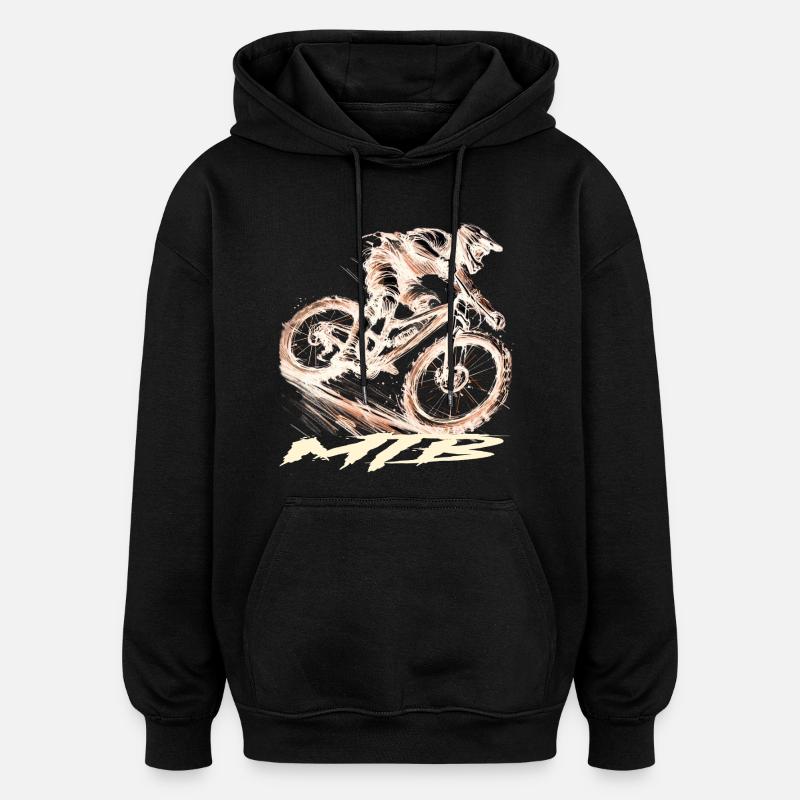 VTT - Sweat à capuche oversize unisexe - noir