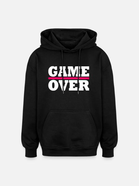 Game over - Oversized Unisex Hoodie - black