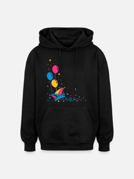 Narrenkappe Karneval Fasching - Oversized Unisex Hoodie - Schwarz