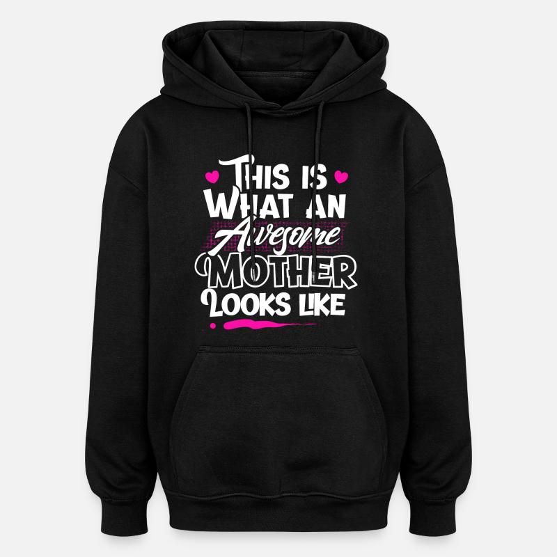 Mama Mutter - Oversized Unisex Hoodie - Schwarz
