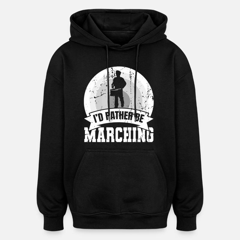 Lustiger Trommler Spruch - Oversized Unisex Hoodie - Schwarz